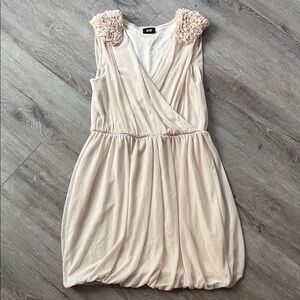 H&M Cream Wrap Sundress for Wedding Guests